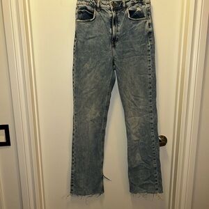 Zara Blue Straight Leg Jeans